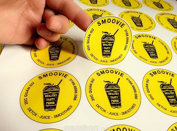 Chất liệu in tem nhãn dán chai tại Bình Dương