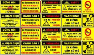 Dịch vụ in tem cảnh báo chú ý tại Bình Dương