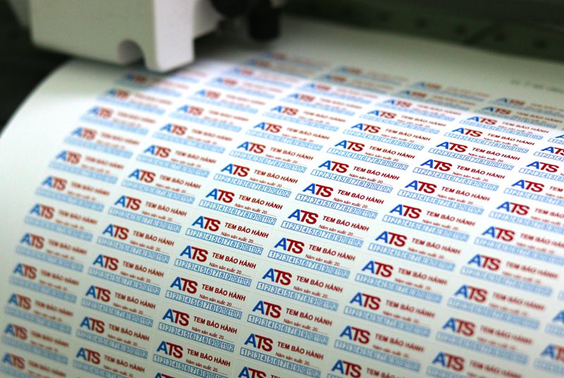 Chất liệu in tem nhãn theo yêu cầu
