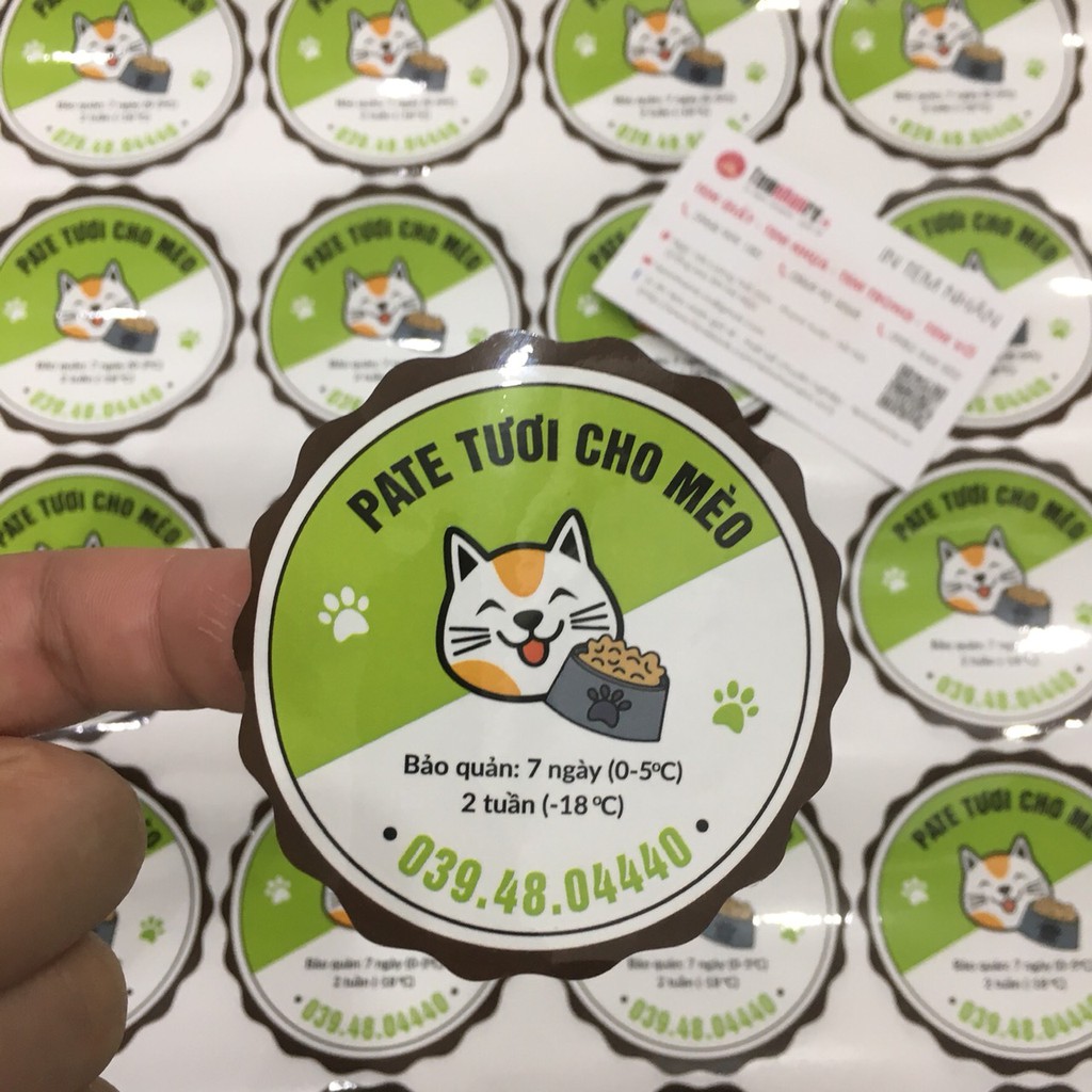 Dịch vụ in tem nhãn sticker tại Bình Dương từ Tem Nhãn Bảo Minh