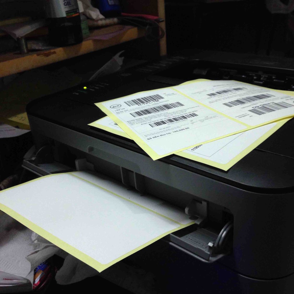 Ưu nhược điểm của in tem nhãn trên máy in laser