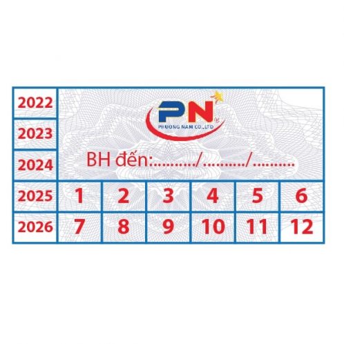Mẫu Tem Bảo Hành Công Ty tại Bình Dương