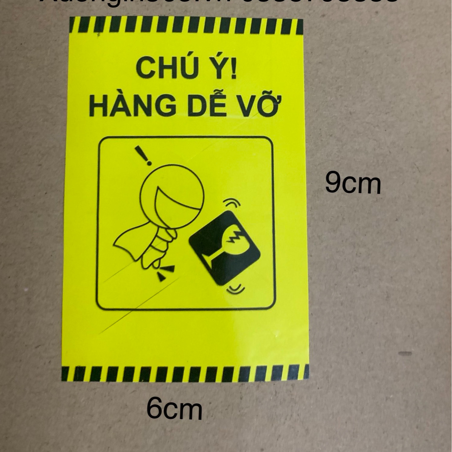 Đơn vị in tem cảnh báo chú ý uy tín tại Thuận An Bình Dương