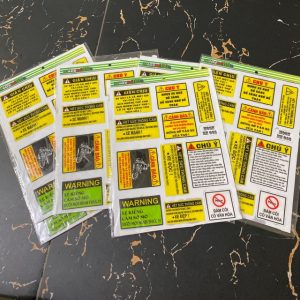 In tem cảnh báo chú ý tại TP Mới Bình Dương