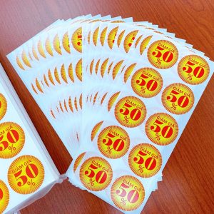 Dịch vụ in tem nhãn khuyến mãi ở Dĩ An Bình Dương