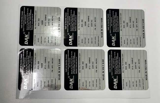 Vai trò của tem hướng dẫn sử dụng